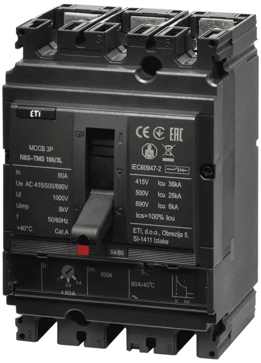 Image of NBS-TMS 100/3L  80A 3P