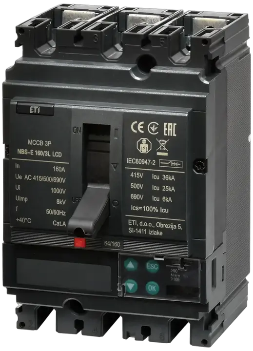 Image of NBS-E 160/3L LCD 160A 3P
