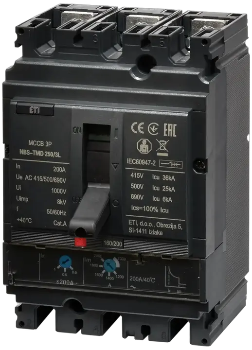Image of NBS-TMD 250/3L 200A 3P